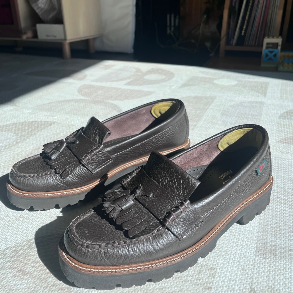 GH Bass Layton Soft Super Lug Weejun’s Men's Dark Brown Leather Loafer